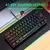Teclado para jogos com fio 60%, mini teclado ultra compacto com luz de fundo RGB - comprar online