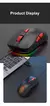 Ajazz-mouse óptico com fio aj129 rgb, 12400 dpi, 7 botões, usb, sensor na internet