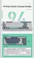 Machenike-K500 Teclado mecânico com fio, Hot Swappable, 94 teclas, luz RGB, Mac, Windows