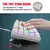 Teclado para jogos com fio 60%, mini teclado ultra compacto com luz de fundo RGB na internet