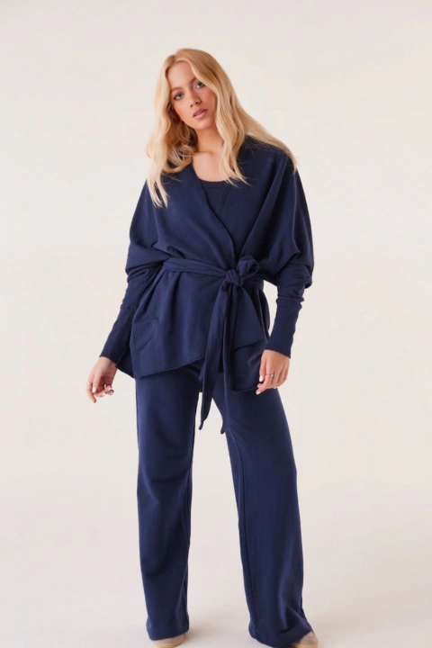 Calça Flare Marinho