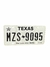 Placa de carro texas original