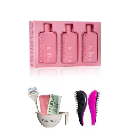 Kit Tratamento Capilar Box Glow Day Nuance250 Ml 3 Produtos