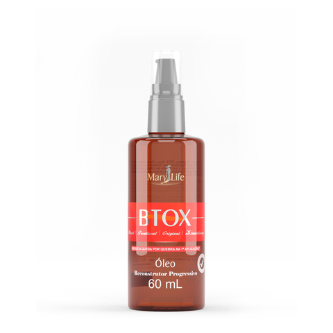 Óleo Cabelo Reparador De Pontas Btox Mary Life 60 Ml