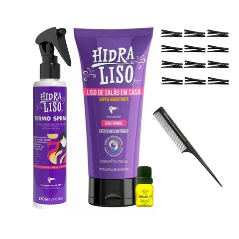 Hidraliso Alisante De Chuveiro 200ml +Protetor Termico 120ml