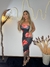 Vestido floral drapeado - comprar online