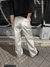 Pantalon Ecocuero Wige leg Plateado - tienda online