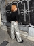 Pantalon Ecocuero Wige leg Plateado - lekka