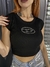 Baby tee Diesel black - comprar online