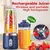 Multifuncional 2 copos portátil espremedor de frutas liquidificador 6 lâmina m
