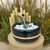 Fonte De Água Cerca De Bambu Harmonia Decorativa Preto