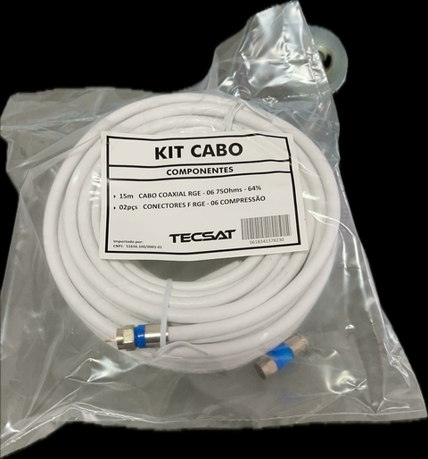 KIT CABO RG6 +2F/15M - comprar online