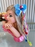 Laço Infantil Junina Varias Cores Fitas Coloridas e Apliques (LACOJNVC) - comprar online