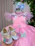 Vestido Marie Jardim Encantado Isis Luxinho Rosa Bebe (VESTMRIAROSANHOISIS)