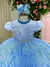 Vestido Menina Bonita Jardim das Borboletas Gisele Azul Bebe (VESTMNATAJDBLETAZL - comprar online