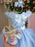 Vestido Marie Jardim Encantado Azul Bebê (VESMARIAZLBB)