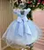 Vestido Marie Jardim Encantado Azul Bebê (VESMARIAZLBB) - loja online