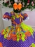 Vestido Marie Junino Luxo Arraia do Coração Roxo na internet