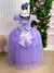 Vestido Enjoy Longo Laura Lilas Rendado (VESTENJLNGLLRDD2) - loja online