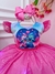 Vestido Infantil Lilo Stitch e Angel Saia Com Led Festas (1420RS)