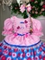 Vestido Bella Child Junino Caipira Luxo Florzinhas Rosa