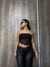 TOP STRAPLESS NEGRO - comprar online