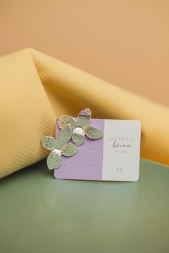 Brinco Flor 4 Pétalas Prata