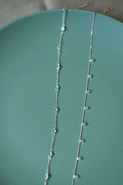 Colar Chocker Pedrarias Cristais Prata na internet