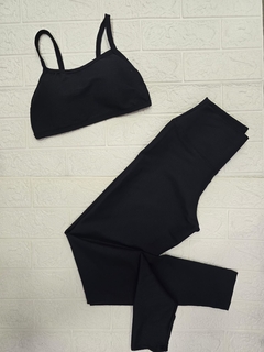Conjunto canelado poliamida - Atrativa moda fitness