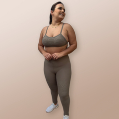 Conjunto canelado poliamida - comprar online