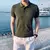 Meia manga polo camisa casual ZYGON