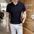 Meia manga polo camisa casual ZYGON