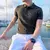 Meia manga polo camisa casual ZYGON