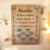 Placa para colgar 20 x 28 cm con corazones en relieve