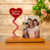 Placa chica personalizada con base y corazón