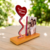 Placa chica personalizada con base y corazón - comprar en línea