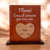 Placa personalizada con Corazón y nombres, sobre base