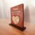 Placa personalizada con Corazón y nombres, sobre base en internet