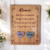 Placa para colgar 15 x 20 cm con corazones en relieve