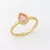 Solitário Gota rosa aro bolinhas - comprar online
