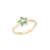 Solitário estrela zircônia turmalina - comprar online