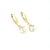 Brinco click Argola zircônia gota - comprar online