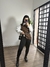 Calça legging flanelada skinny