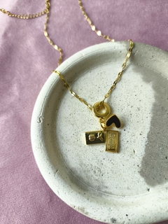 ACERO DORADO- Collar Alma Viajera - Volkana Joyas