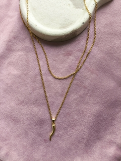 ACERO+ GOLD FILLED- Collar colmillo en internet