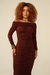 Vestido mídi franzido - loja online