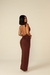 Vestido longo franzido Costa nua - comprar online
