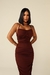 Vestido midi franzido Anya - comprar online