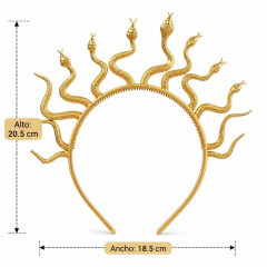 Balaca Diadema Tocado Disfraz Medusa Halloween - tienda en línea
