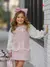 Imagem do Vestido de Manga Longa - Tweed Rosa